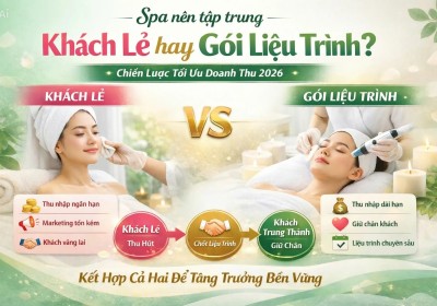 Spa Nên Tập Trung Khách Lẻ Hay Bán Gói Liệu Trình? Chiến Lược Tối Ưu Doanh Thu 2026